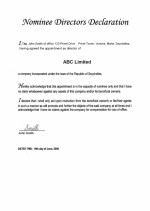 Seychelles_Nominee-Director’s-Declaration Page: 1