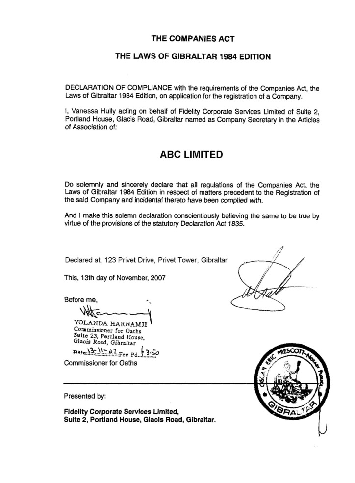 Declaration of trust stamp duty