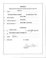 St.Lucia_Bound Set of Apostilled Documents Page: 1