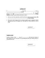 India_Affidavit for non acceptance of deposits Page: 1