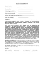 Czech_Deed of Indemnity Page: 1