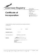 Guernsey_Certificate of Incorporation Page: 1