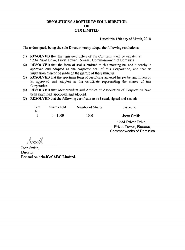 Dominica  Offshore zones  Offshore and International Law 