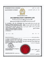UAE_Incorporation Certificate Page 1 Shot