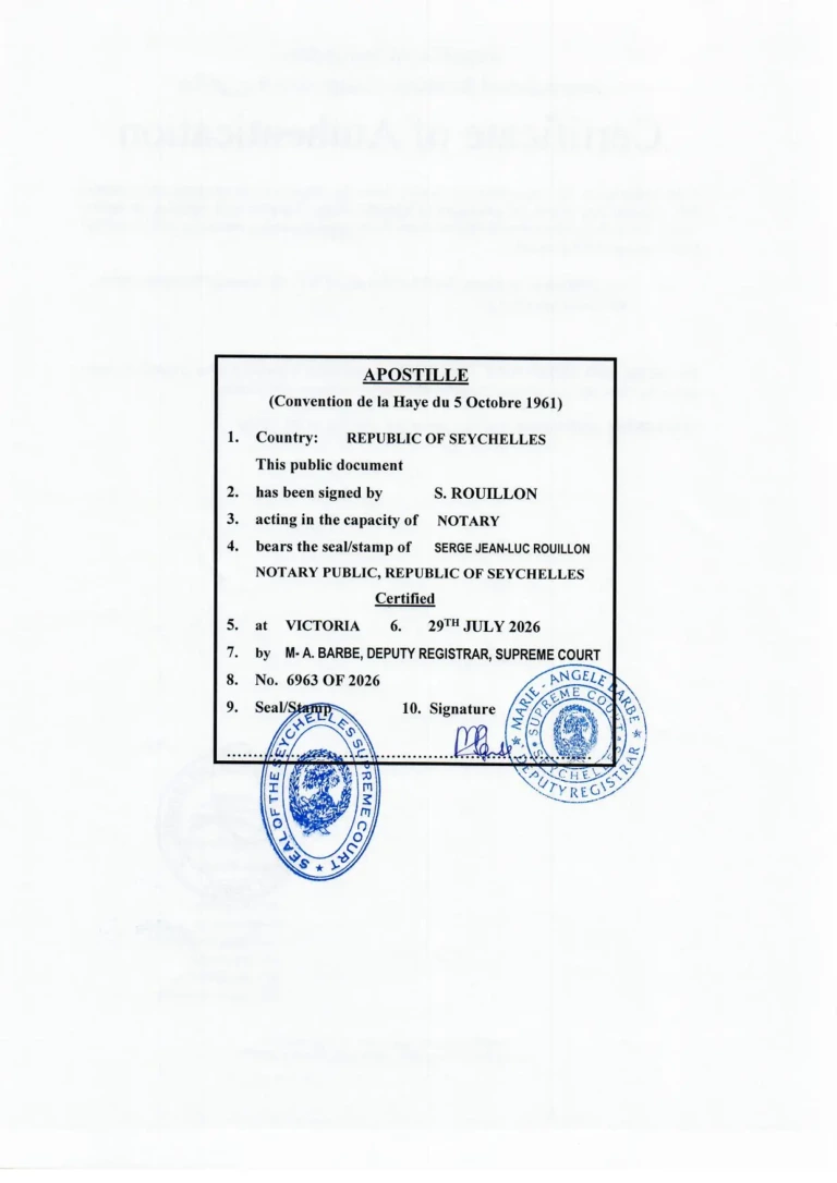 Апостиль / Apostille