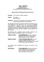 Bahamas_Minutes of the first meeting of the directors.pdf Page: 1