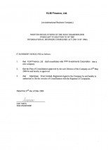BVI_written resolutions of the sole shareholder.pdf Page: 1