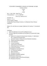 English Foreign Investment Approval letter Page: 1