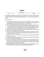India_Affidavit for Form DIN-1 Page: 1